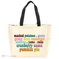 Mashed Potatoes Pumpkin Pie Holiday Food Lover Tote Bag thumb 0