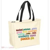 Mashed Potatoes Pumpkin Pie Holiday Food Lover Tote Bag thumb 2