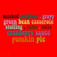 Mashed Potatoes Pumpkin Pie Holiday Food Lover Santa Hat thumb 1