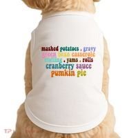 Mashed Potatoes Pumpkin Pie Holiday Food Lover Doggie Tank thumb 0