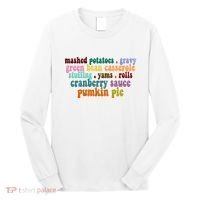 Mashed Potatoes Pumpkin Pie Holiday Food Lover Long Sleeve Shirt thumb 0