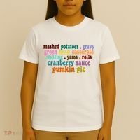 Mashed Potatoes Pumpkin Pie Holiday Food Lover T-Shirt thumb 4