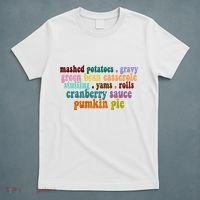 Mashed Potatoes Pumpkin Pie Holiday Food Lover T-Shirt thumb 5
