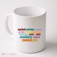Mashed Potatoes Pumpkin Pie Holiday Food Lover Coffee Mug thumb 0