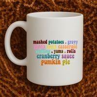 Mashed Potatoes Pumpkin Pie Holiday Food Lover Coffee Mug thumb 2
