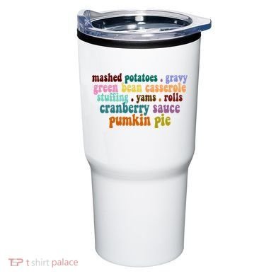 Mashed Potatoes Pumpkin Pie Holiday Food Lover Tumbler