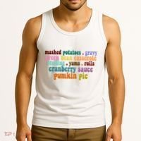 Mashed Potatoes Pumpkin Pie Holiday Food Lover Tank Top thumb 3