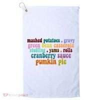 Mashed Potatoes Pumpkin Pie Holiday Food Lover Golf Towel thumb 0