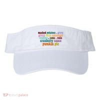 Mashed Potatoes Pumpkin Pie Holiday Food Lover Visor thumb 0