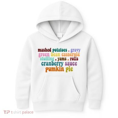 Mashed Potatoes Pumpkin Pie Holiday Food Lover Kids Hoodie