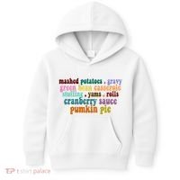 Mashed Potatoes Pumpkin Pie Holiday Food Lover Kids Hoodie thumb 0