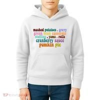 Mashed Potatoes Pumpkin Pie Holiday Food Lover Kids Hoodie thumb 4