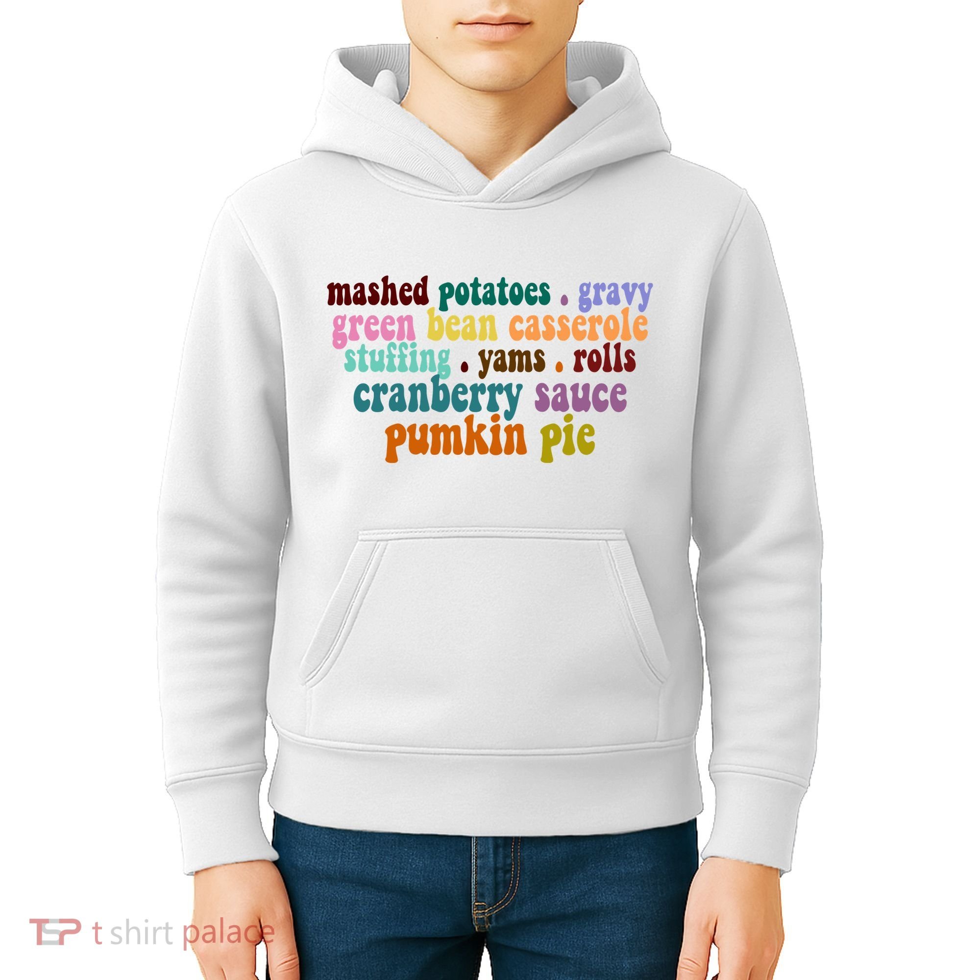 Mashed Potatoes Pumpkin Pie Holiday Food Lover Kids Hoodie