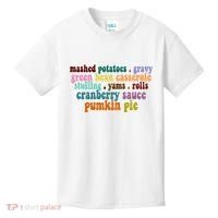 Mashed Potatoes Pumpkin Pie Holiday Food Lover Kids T-Shirt thumb 0