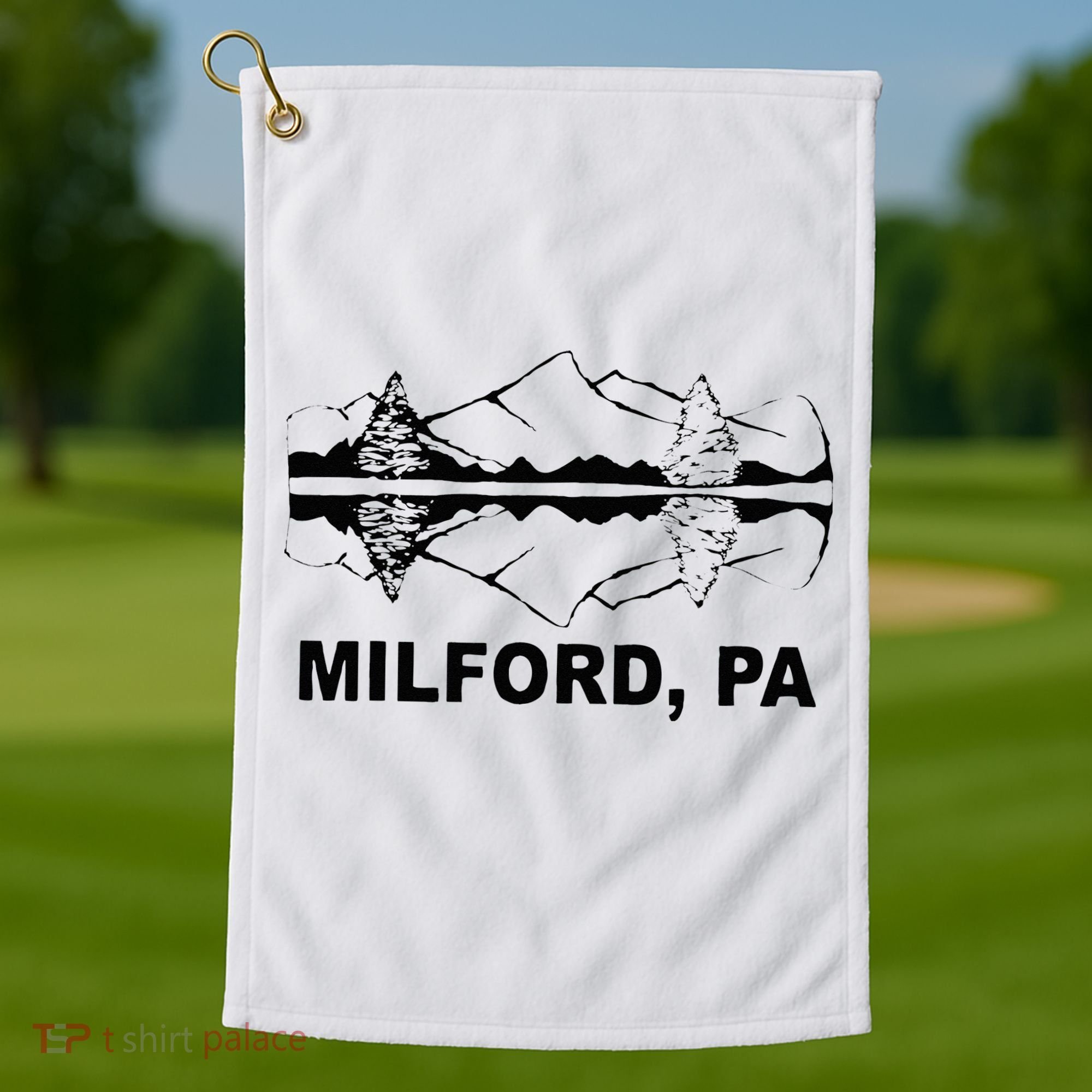 Milford PA Pennsylvania Golf Towel