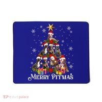Merry Pitmas Pitbull Dog Ugly Christmas Sweater Tree Dogs Cute Gift Mousepad thumb 0