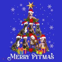Merry Pitmas Pitbull Dog Ugly Christmas Sweater Tree Dogs Cute Gift Mousepad thumb 1