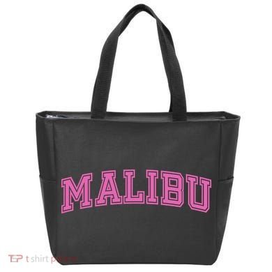 Malibu Pink Retro Tote Bag