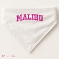 Malibu Pink Retro USA-Made Doggie Bandana thumb 0