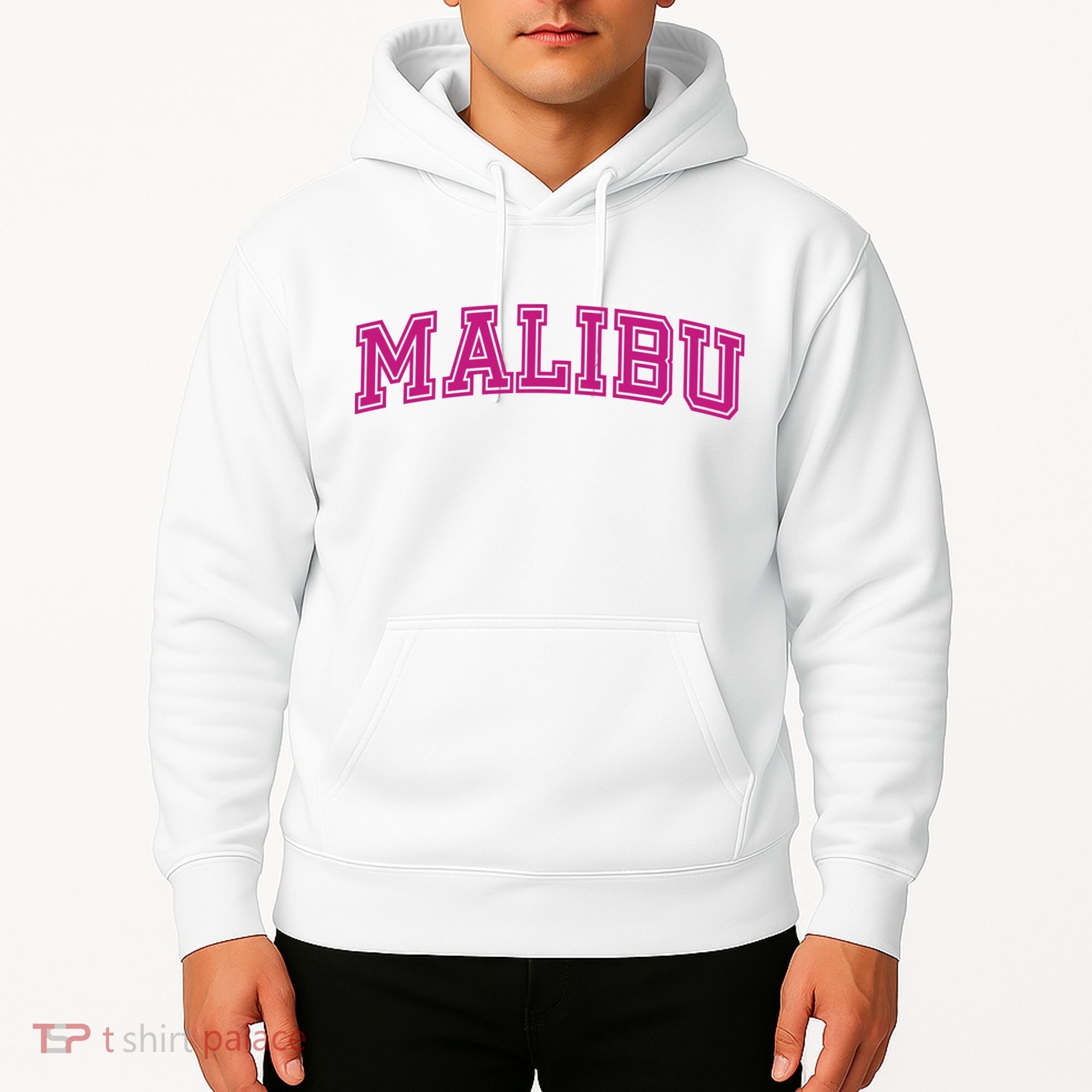 Malibu Pink Retro Hoodie