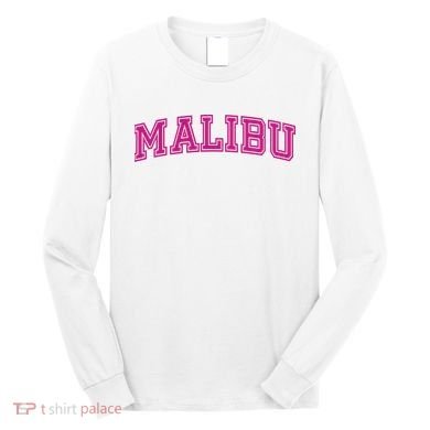 Malibu Pink Retro Long Sleeve Shirt