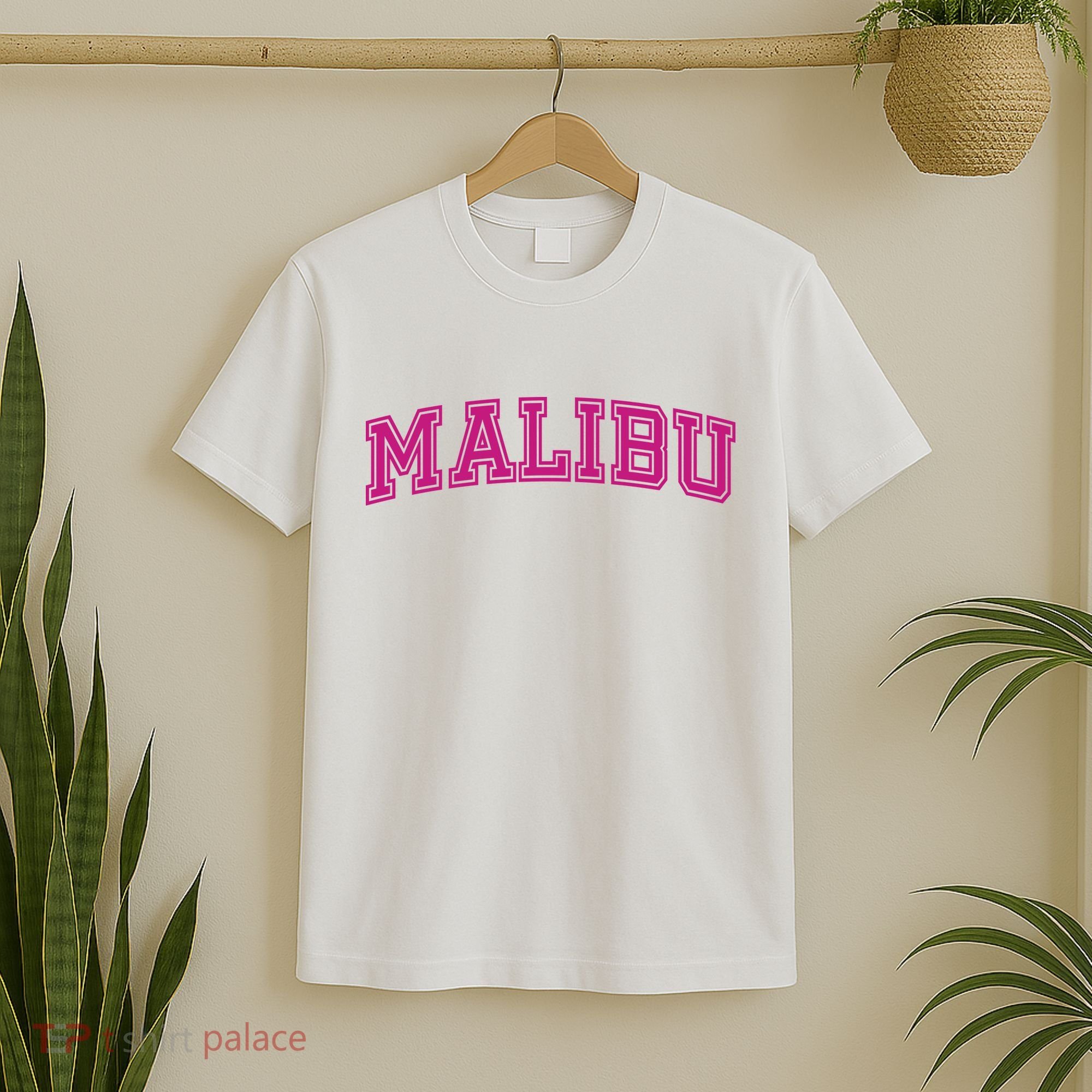 Malibu Pink Retro T-Shirt