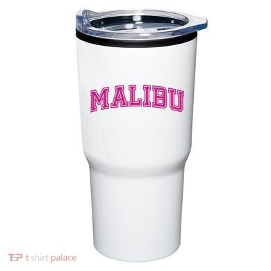 Malibu Pink Retro Tumbler