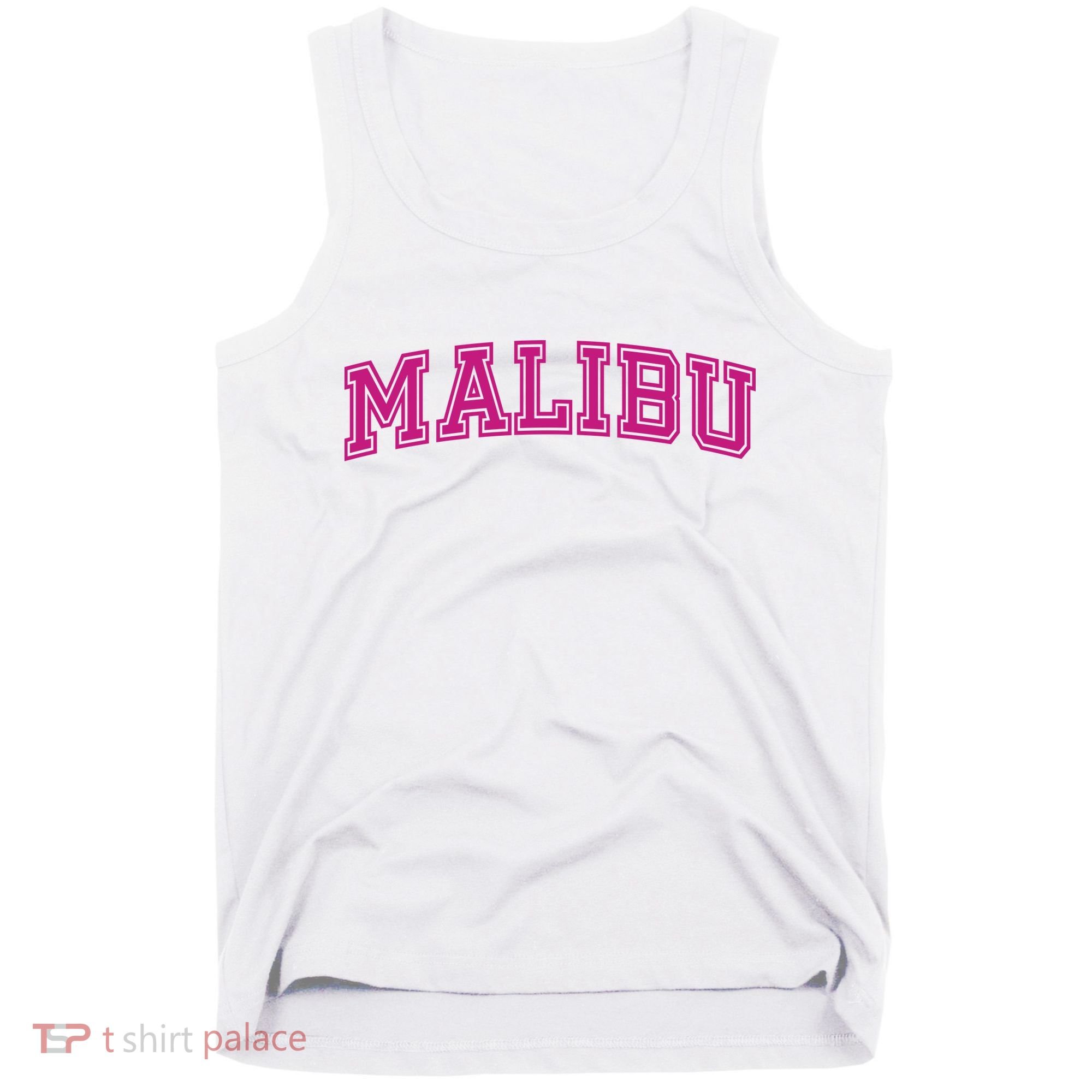 Malibu Pink Retro Tank Top