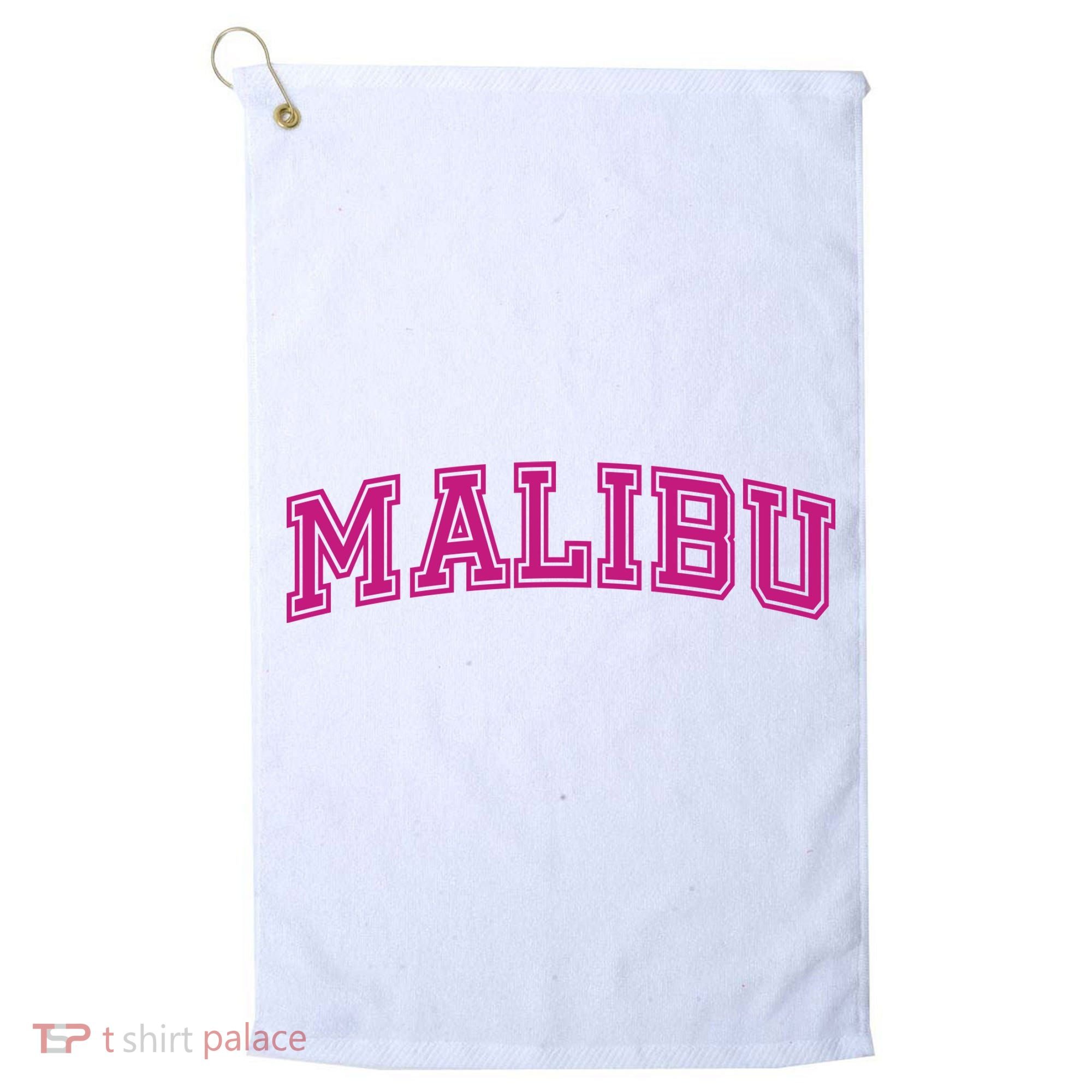 Malibu Pink Retro Golf Towel