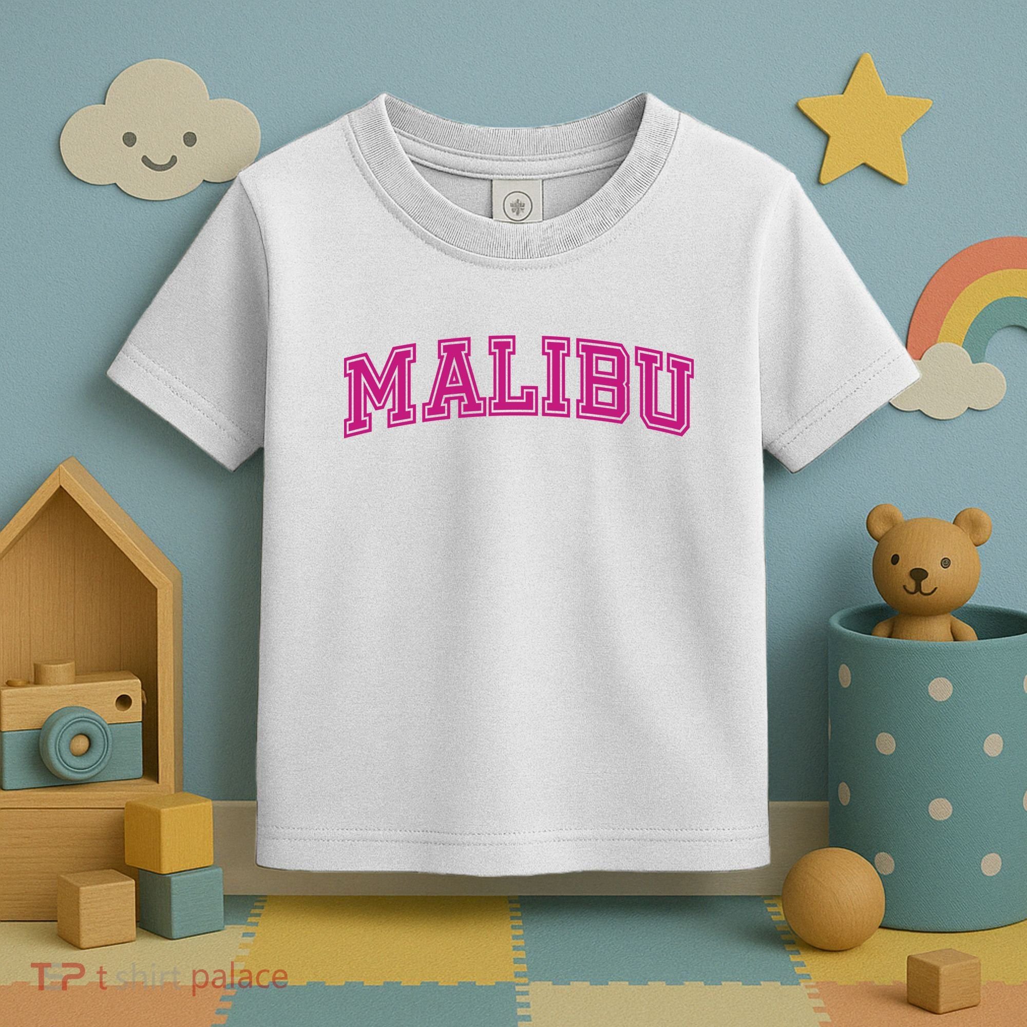 Malibu Pink Retro Toddler T-Shirt