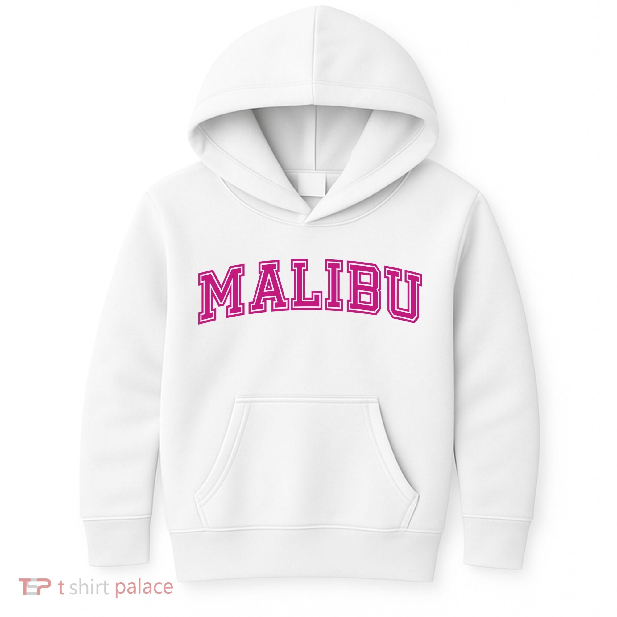 Malibu Pink Retro Kids Hoodie