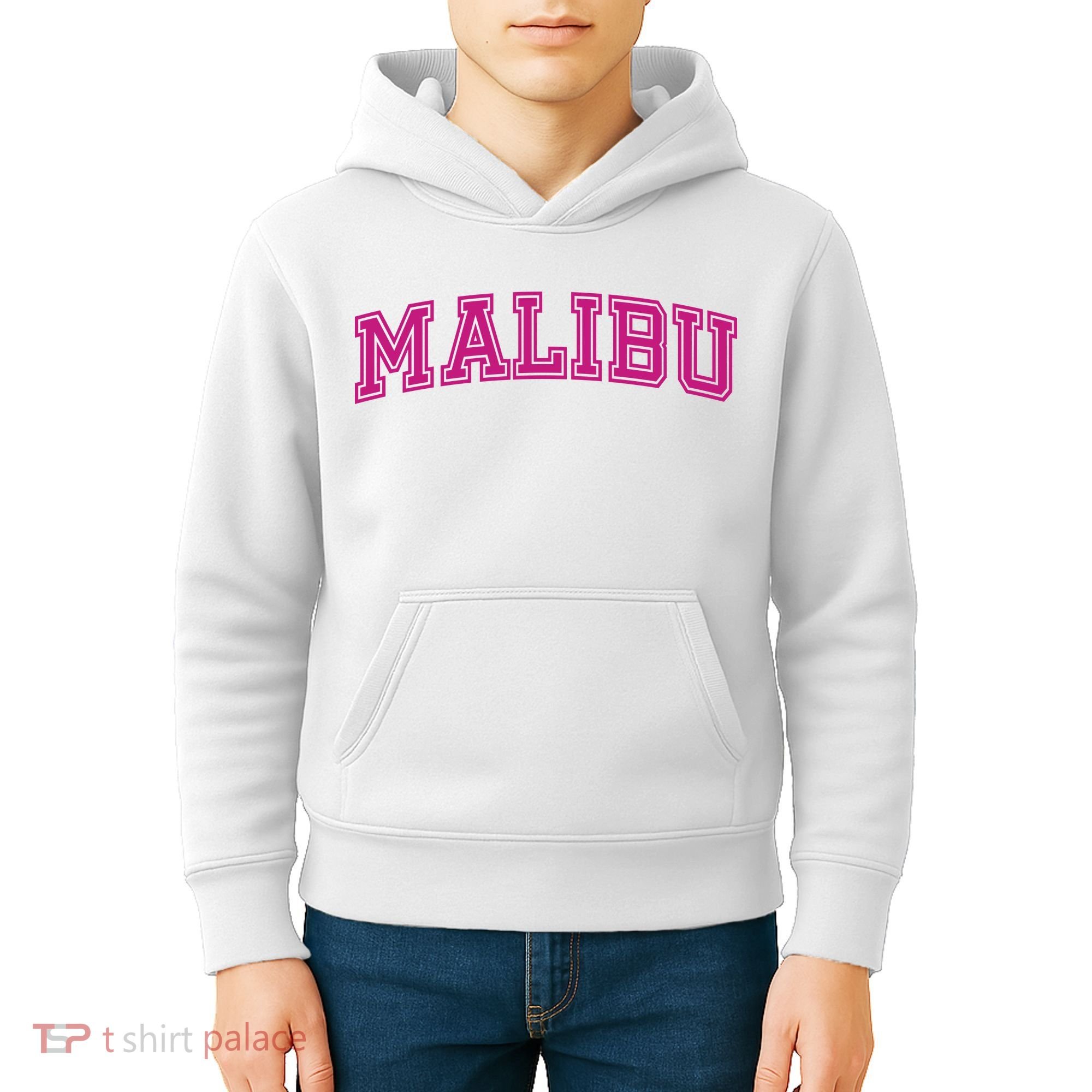 Malibu Pink Retro Kids Hoodie