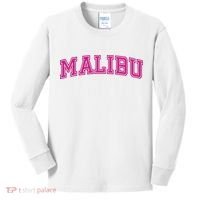 Malibu Pink Retro Kids Long Sleeve Shirt thumb 0