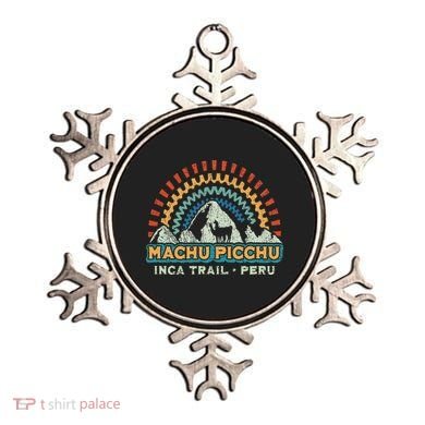 Machu Picchu Retro Llama Cuzco Peru Vintage Inca Trail Ornament