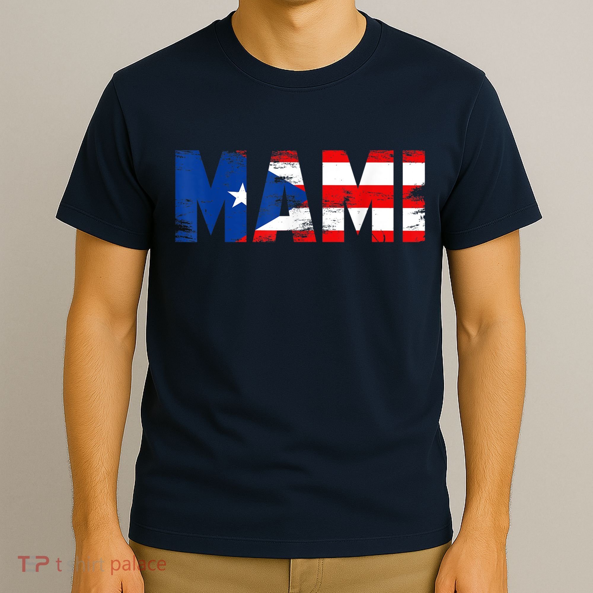Mami Puerto Rico Flag Pride Mothers Day Puerto Rican Women T-Shirt