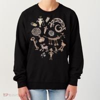 Multiple Petroglyphs! Rock Carvings. Women's Sweatshirt thumb 0