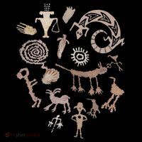Multiple Petroglyphs! Rock Carvings. Hoodie thumb 7
