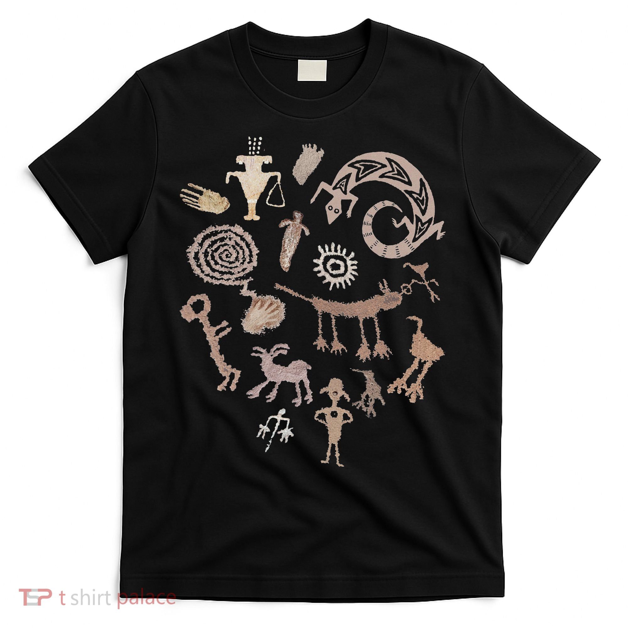 Multiple Petroglyphs! Rock Carvings. T-Shirt