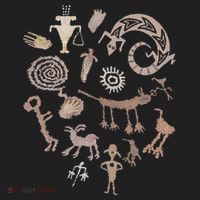 Multiple Petroglyphs! Rock Carvings. Beanie thumb 2