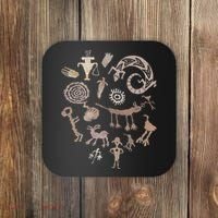 Multiple Petroglyphs! Rock Carvings. Coaster thumb 0