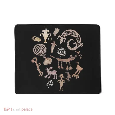 Multiple Petroglyphs! Rock Carvings. Mousepad