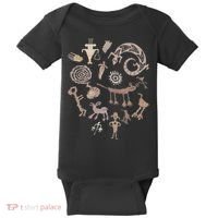 Multiple Petroglyphs! Rock Carvings. Baby Bodysuit thumb 0