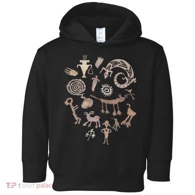 Multiple Petroglyphs! Rock Carvings. Toddler Hoodie
