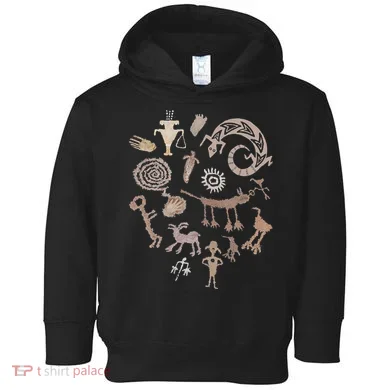 Multiple Petroglyphs! Rock Carvings. Toddler Hoodie