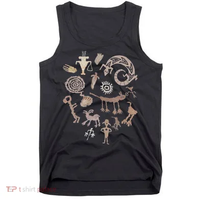 Multiple Petroglyphs! Rock Carvings. Tank Top