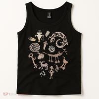 Multiple Petroglyphs! Rock Carvings. Tank Top thumb 2