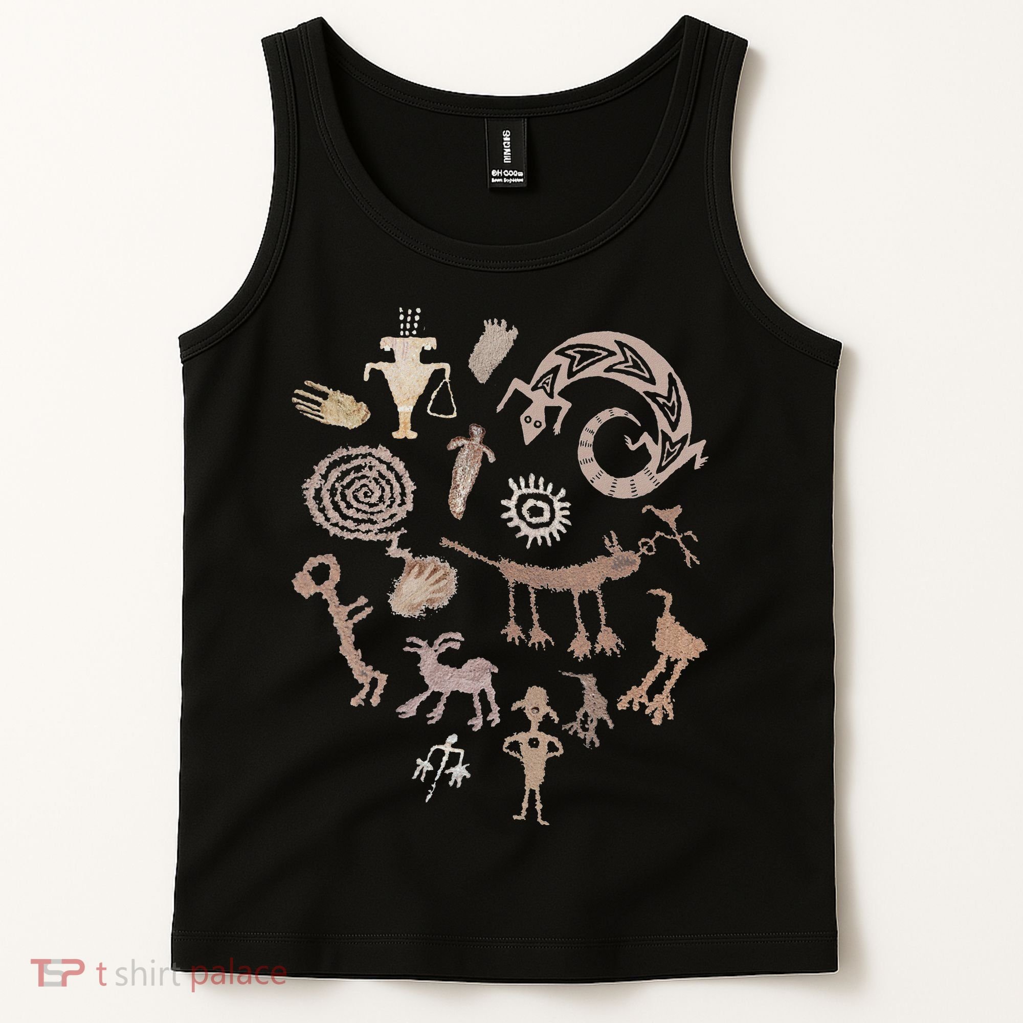 Multiple Petroglyphs! Rock Carvings. Tank Top