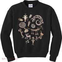 Multiple Petroglyphs! Rock Carvings. Kids Sweatshirt thumb 0