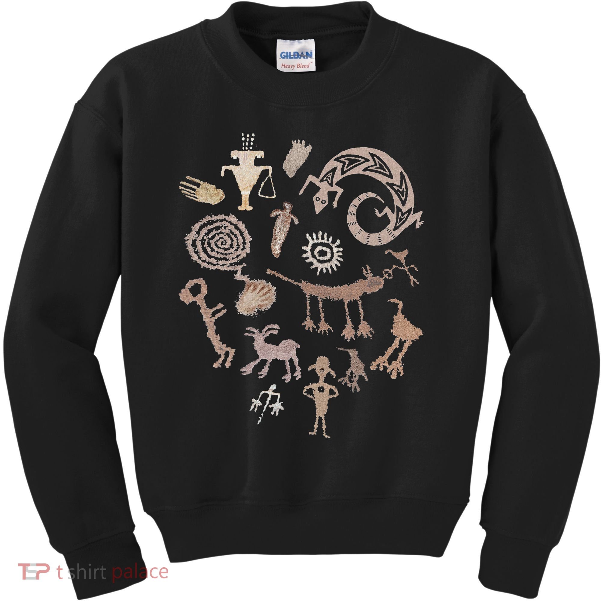 Multiple Petroglyphs! Rock Carvings. Kids Sweatshirt