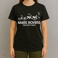 Mars Perseverance Rover Dare Mighty Things Landing Timeline T-Shirt thumb 4